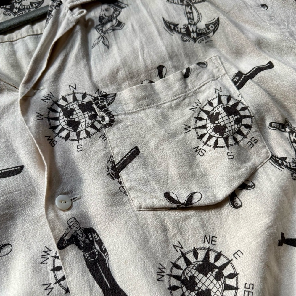 Ralph Lauren Double RL Rodeo Print Flannel Shirt / Grey/Black / Size XL - Picture 7 of 7